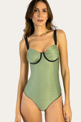 Black Reversible Underwire One-Piece – Indico