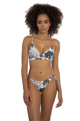 Bikini with white floral print-Ref. Eagle