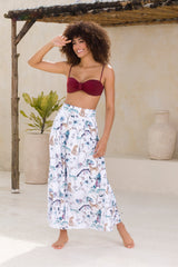 Skirt with white watercolor print-Ref. Skala