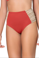 Bikini set for women in solid terracotta - Ref. Kala