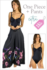 One Piece Indico + Pants Tobacco