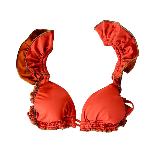 Bikini set for women in solid terracotta - Ref. Kala