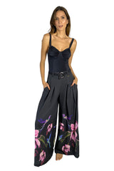 Black Wide-Leg Pants – Tobacco
